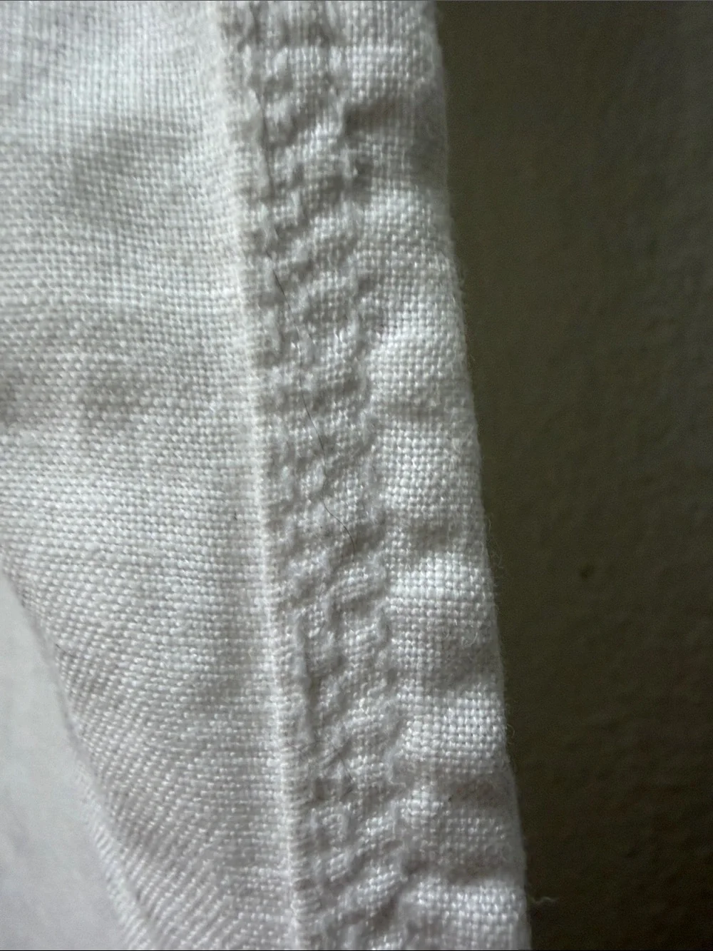 H&M Cream Drawstring Lounge Linen Wide Leg pants